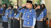Wali Kota Parepare, Tasming Hamid memimpin Upacara Hari Kesadaran Nasional di Lapangan Binalipu, Senin, 20 April 2026.