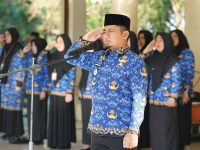 Wali Kota Parepare, Tasming Hamid memimpin Upacara Hari Kesadaran Nasional di Lapangan Binalipu, Senin, 20 April 2026.