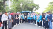 Mobil Perpustakaan Keliling DPK SulSel Semarakkan HUT Perpusnas RI ke 46 dan Hari Buku Nasional di Makassar