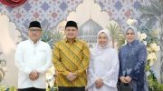 Wali Kota Appi bersama Ketua TP PKK Kota Makassar, Melinda Aksa saat gelar open house Hari Raya Iduladha 1447 Hijriah di Rumah Jabatan (Rujab) Wali Kota Makassar, Rabu 27 Mei 2026. (Foto: Dok Ist).