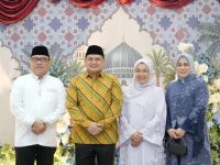 Wali Kota Appi bersama Ketua TP PKK Kota Makassar, Melinda Aksa saat gelar open house Hari Raya Iduladha 1447 Hijriah di Rumah Jabatan (Rujab) Wali Kota Makassar, Rabu 27 Mei 2026. (Foto: Dok Ist).
