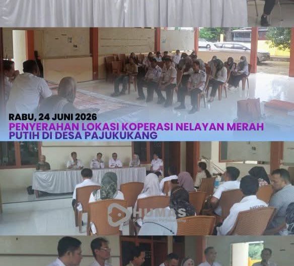 Pemerintah terus memperkuat sektor kelautan dan perikanan melalui Program Kampung Nelayan Merah Putih (KNMP) yang digagas Kementerian Kelautan dan Perikanan (KKP). Sebagai bentuk komitmen tersebut, dilaksanakan penyerahan lokasi pembangunan Kampung Nelayan Merah Putih di Desa Pajukukang, Kecamatan Pajukukang, Kabupaten Bantaeng, Rabu (24/6/2026).