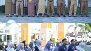 RSUD Andi Makkasau melaksanakan apel pagi yang dipimpin oleh Wakil Direktur Bidang Pelayanan, drNur Hamidah Aslan, Selasa, 2 Juni 2026.