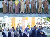 RSUD Andi Makkasau melaksanakan apel pagi yang dipimpin oleh Wakil Direktur Bidang Pelayanan, drNur Hamidah Aslan, Selasa, 2 Juni 2026.
