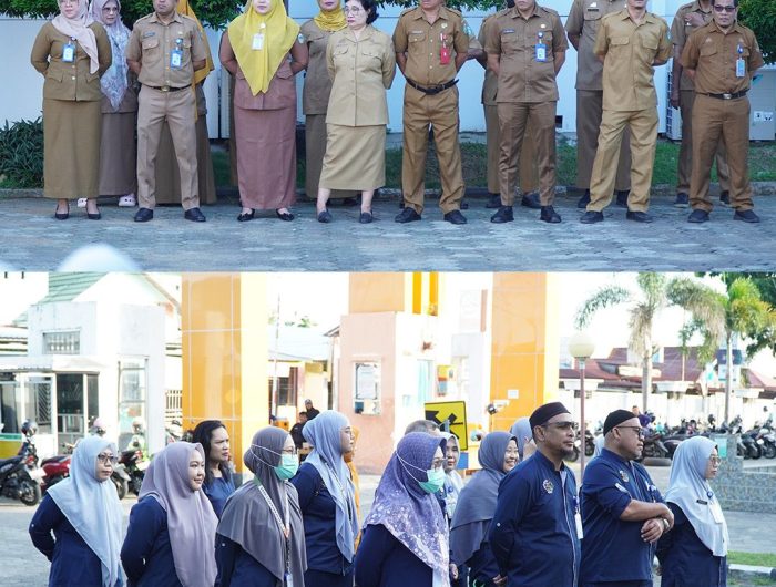 RSUD Andi Makkasau melaksanakan apel pagi yang dipimpin oleh Wakil Direktur Bidang Pelayanan, drNur Hamidah Aslan, Selasa, 2 Juni 2026.