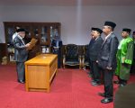 Wakil Bupati Bantaeng, H. Sahabuddin melantik Muh. Rivai Nur sebagai Kepala Badan Pendapatan Daerah (Bapenda), di Kantor Bupati Bantaeng, Rabu, 3 Juni 2026.