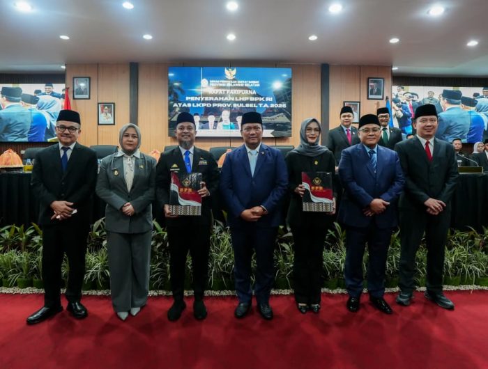 Pemerintah Provinsi Sulawesi Selatan kembali menorehkan prestasi membanggakan dengan meraih opini Wajar Tanpa Pengecualian (WTP) atas Laporan Keuangan Pemerintah Daerah (LKPD) Tahun Anggaran 2025 dari Badan Pemeriksa Keuangan (BPK) Republik Indonesia.