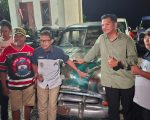 Bupati Bantaeng M. Fathul Fauzi Nurdin menghadiri pembukaan Kopdargab 8 Celebes Retro Classic Jalarambang Retro Classic, Komunitas Mobil Retro Klasik se-Sulawesi, di Pantai Marina, Sabtu malam, 13 Juni 2026.