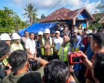 Gubernur Sulawesi Selatan, Andi Sudirman Sulaiman, melakukan Ground Breaking Rehabilitasi Daerah Irigasi (DI) Apparang Hulu di Desa Biji Nangka, Kecamatan Sinjai Borong, Kabupaten Sinjai, Minggu (14/6/2026).