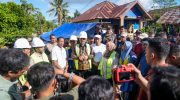 Gubernur Sulawesi Selatan, Andi Sudirman Sulaiman, melakukan Ground Breaking Rehabilitasi Daerah Irigasi (DI) Apparang Hulu di Desa Biji Nangka, Kecamatan Sinjai Borong, Kabupaten Sinjai, Minggu (14/6/2026).
