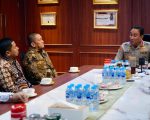 Wali Kota Parepare, Tasming Hamid melakukan audiensi dengan Kepala Badan Narkotika Nasional (BNN) Republik Indonesia, Komisaris Jenderal Polisi Suyudi Ario Seto, di Ruang Kerja Kepala BNN RI, Jakarta Timur, Kamis (18/6/2026).