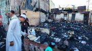 Gubernur Sulawesi Selatan, Andi Sudirman Sulaiman, mengunjungi lokasi kebakaran di Jalan Sultan Alauddin III, Kelurahan Mangasa, Kecamatan Tamalate, Kota Makassar, Jumat (19/6/2026) pagi.