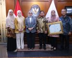 Prestasi Pemerintah Kota Parepare di tingkat internasional kembali mendapat perhatian pemerintah pusat.