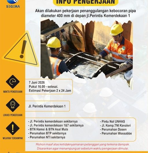 Himbauan PDAM Kota Makassar
