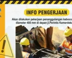 Perusahaan Daerah Air Minum (PDAM) Kota Makassar akan melaksanakan pekerjaan darurat penanggulangan kebocoran pipa berdiameter 400 milimeter di depan Jalan Perintis Kemerdekaan 1, Minggu (7/6/2026).