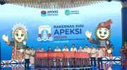 Pembukaan Rapat Kerja Nasional (Rakernas) XVIII Asosiasi Pemerintah Kota Seluruh Indonesia (APEKSI) Tahun 2026 yang Diikuti oleh Wali Kota Seluruh Indonesia dan Dibuka Langsung Wakil Menteri Dalam Negeri (Wamendagri), Bima Arya Sugiarto di Grand City Hall, Jalan Balai Kota, Medan, Sumatera Utara, Rabu 1 Juli 2026 malam.