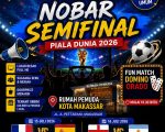 DPD KNPI Kota Makassar sangat antusias menyaksikan laga laga akhir Piala Dunia 2026 yang saat ini telah memasuki babak semi final.