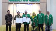 Wali Kota Parepare, Tasming Hamid menyambut hangat kunjungan pimpinan Universitas Muslim Indonesia (UMI) Makassar dalam rangka penandatanganan perpanjangan Kesepakatan Bersama antara Pemerintah Kota Parepare dan UMI tentang pelaksanaan Tri Dharma Perguruan Tinggi.