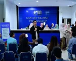 Perumda Air Minum Kota Makassar menggelar sosialisasi penggunaan QRIS sebagai metode pembayaran non-tunai di Kantor Wilayah Pelayanan IV, Jalan Ratulangi, Jumat (24/7/2026).