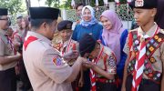 Wali Kota Parepare, Tasming Hamid, melepas Kontingen Kwartir Cabang Gerakan Pramuka Kota Parepare untuk mengikuti Jambore Nasional XII Tahun 2026 di Bumi Perkemahan Pramuka Cibubur, Jakarta. Pelepasan berlangsung di pekarangan Rumah Jabatan Wali Kota Parepare, Senin (3/8/2026).