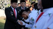 Calon Anggota Pasukan Pengibar Bendera Pusaka (Paskibraka) Tingkat Kota Parepare Tahun 2026 resmi dikukuhkan. Pengukuhan berlangsung di halaman Rumah Jabatan Wali Kota Parepare, Sabtu (15/8/2026).