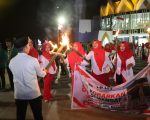 Ikatan Persaudaraan Haji Indonesia (IPHI) Kota Parepare menggelar kirab obor dalam rangka menyemarakkan Hari Ulang Tahun (HUT) ke-81 Kemerdekaan Republik Indonesia.