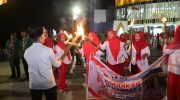 Ikatan Persaudaraan Haji Indonesia (IPHI) Kota Parepare menggelar kirab obor dalam rangka menyemarakkan Hari Ulang Tahun (HUT) ke-81 Kemerdekaan Republik Indonesia.