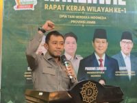 Rapat Kerja Wilayah (Rakerwil) I Dewan Pimpinan Wilayah (DPW) Tani Merdeka Indonesia (TMI) Provinsi Jambi resmi ditutup, Sabtu (29/8/2026).