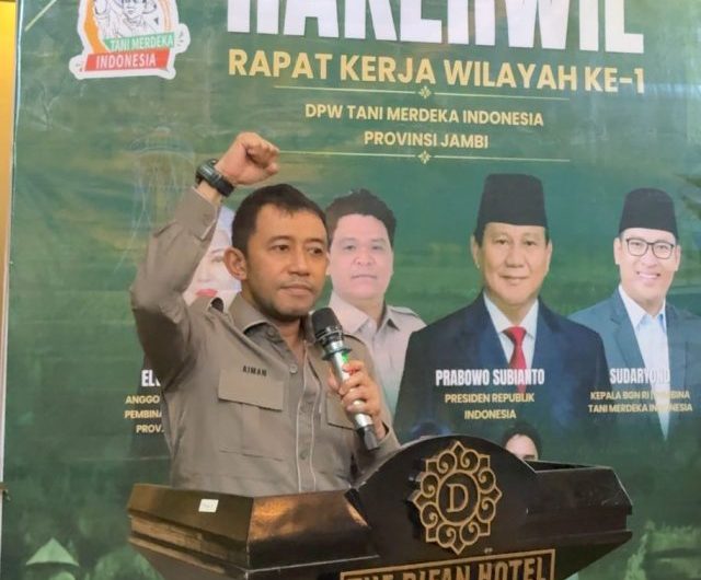 Rapat Kerja Wilayah (Rakerwil) I Dewan Pimpinan Wilayah (DPW) Tani Merdeka Indonesia (TMI) Provinsi Jambi resmi ditutup, Sabtu (29/8/2026).