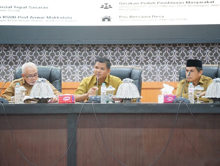 Bupati Bantaeng, Muh. Fathul Fauzi Nurdin, didampingi Wakil Bupati Bantaeng, H. Sahabuddin, menghadiri sekaligus membuka kegiatan coffee morning dan rapat kesiapan pemenuhan data penyelenggaraan Program Strategis Nasional (PSN) semester I Tahun 2026. Kegiatan tersebut berlangsung di Ruang Pola Kantor Bupati Bantaeng, Senin, 31 Agustus 2026.