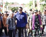 Bupati Bantaeng, Muh.Fathul Fauzi Nurdin, menghadiri sekaligus meresmikan Kampung Pancasila wilayah Kodim 1410/Bantaeng yang dipusatkan di Kantor Desa Bonto Salluang, Kecamatan Bissappu, Kabupaten Bantaeng, Jumat, 4 September 2026.