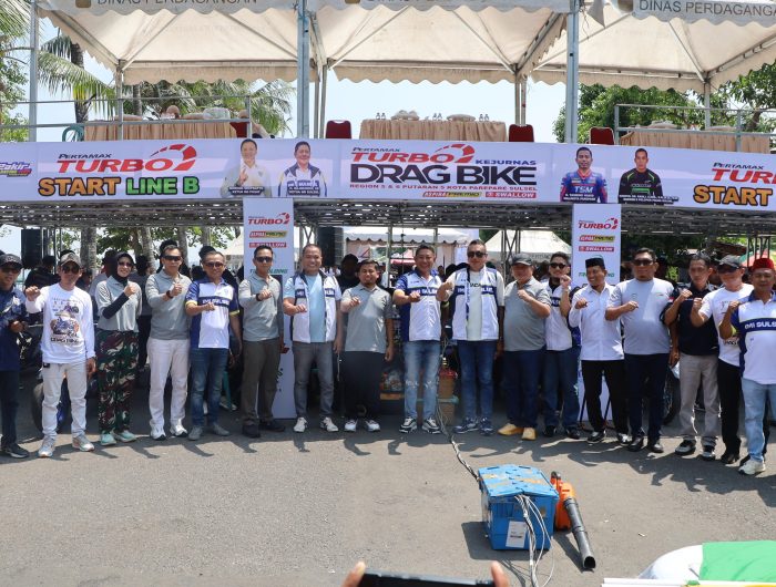 Kejuaraan Nasional (Kejurnas) Drag Bike Region V dan VI Sulawesi Selatan putaran kelima 2026 digelar di Sirkuit Matras Baru, Kota Parepare, Minggu (6/9/2026).