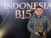 Wali Kota Makassar, Munafri Arifuddin saat menerima penghargaan daerah peduli akses dan infrastruktur pendidikan di Hotel Bidakara, Jakarta, Rabu 9 September 2026 malam. (Dok Humas Pemkot Makassar).