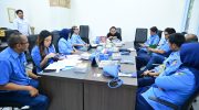 Plt Direktur Utama Perumda Air Minum Kota Makassar, Andi Syahrum bersama Plt Direktur Keuangan Perumda Air Minum Kota Makassar menghadiri rapat kerja dengan Komisi B DPRD Kota Makassar di Kantor DPRD Kota Makassar, Jalan AP Pettarani, Senin (14/9/2026).