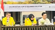 Calon Ketua Ikatan Alumni Universitas Indonesia (ILUNI UI) Sulawesi Selatan, Fauziah Zulftri, S.Psi., M.M., PCC, atau akrab disapa Ochy, menawarkan konsep kepemimpinan berbasis empati, profesionalisme, kolaborasi, dan integritas dalam pemaparan visi dan misi Musyawarah Wilayah (Muswil) I ILUNI UI Sulawesi Selatan di Hotel Ramedo, Makassar, Selasa (13/10/2026).