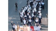 Jajaran Pemerintah Kota Parepare turut memeriahkan Jalan Sehat Anti Mager dan Karnaval dalam rangka Hari Jadi ke-357 Provinsi Sulawesi Selatan, Ahad (18/10/2026).
