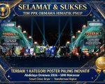 Himpunan Mahasiswa Teknik Informatika (HIMATIK) Politeknik Negeri Ujung Pandang (PNUP) menorehkan prestasi nasional dengan meraih Terbaik 1 Kategori Poster Paling Inovatif pada ajang Program Penguatan Kapasitas Organisasi Kemahasiswaan (PPK Ormawa) 2026.