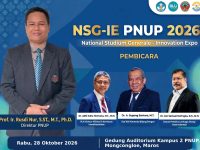 Direktur PNUP Undang Sivitas Akademika Hadiri National Studium Generale & Innovation Expo 2026 32 Direktur Politeknik Negeri Ujung Pandang (PNUP), Prof. Ir. Rusdi Nur, S.ST., M.T., Ph.D., secara resmi mengundang seluruh sivitas akademika termasuk dosen, staf, dan mahasiswa untuk menghadiri dan menyukseskan gelaran akbar National Studium Generale & Innovation Expo (NSG-IE) 2026.