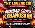 Memperingati Hari Sumpah Pemuda pada 28 Oktober 2026, The Legend 120 Sulawesi Selatan menyatakan komitmennya untuk menjaga keutuhan Negara Kesatuan Republik Indonesia (NKRI), memperkuat persaudaraan, serta mendukung terciptanya situasi keamanan dan ketertiban masyarakat (kamtibmas) yang aman dan kondusif, khususnya di Kota Makassar.