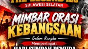 Memperingati Hari Sumpah Pemuda pada 28 Oktober 2026, The Legend 120 Sulawesi Selatan menyatakan komitmennya untuk menjaga keutuhan Negara Kesatuan Republik Indonesia (NKRI), memperkuat persaudaraan, serta mendukung terciptanya situasi keamanan dan ketertiban masyarakat (kamtibmas) yang aman dan kondusif, khususnya di Kota Makassar.