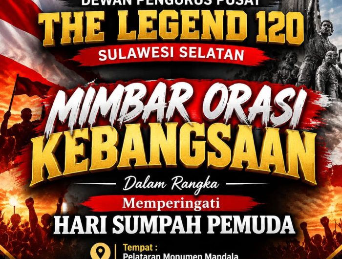Dari Persatuan hingga Kritik Kebijakan, Ini Sikap The Legend 120 di Hari Sumpah Pemuda 13 Memperingati Hari Sumpah Pemuda pada 28 Oktober 2026, The Legend 120 Sulawesi Selatan menyatakan komitmennya untuk menjaga keutuhan Negara Kesatuan Republik Indonesia (NKRI), memperkuat persaudaraan, serta mendukung terciptanya situasi keamanan dan ketertiban masyarakat (kamtibmas) yang aman dan kondusif, khususnya di Kota Makassar.